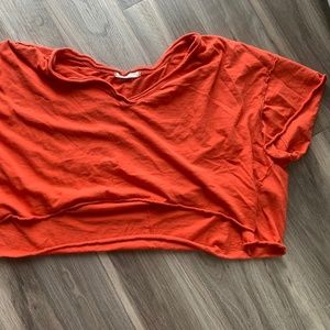 free people crop tee